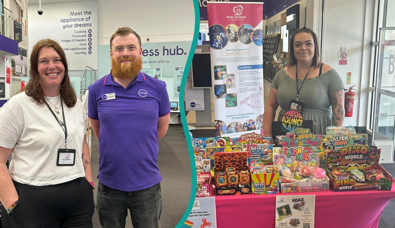 Currys PC World Charity Stall