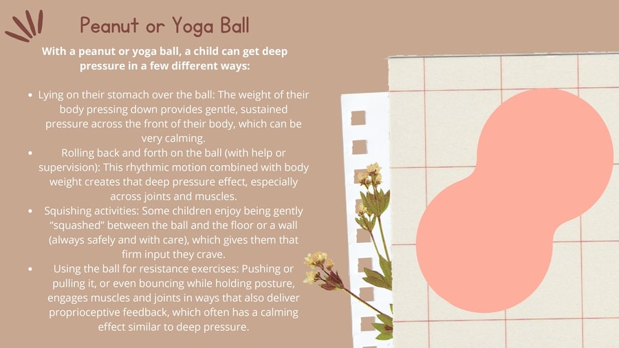 Peanut or Yoga Ball Page
