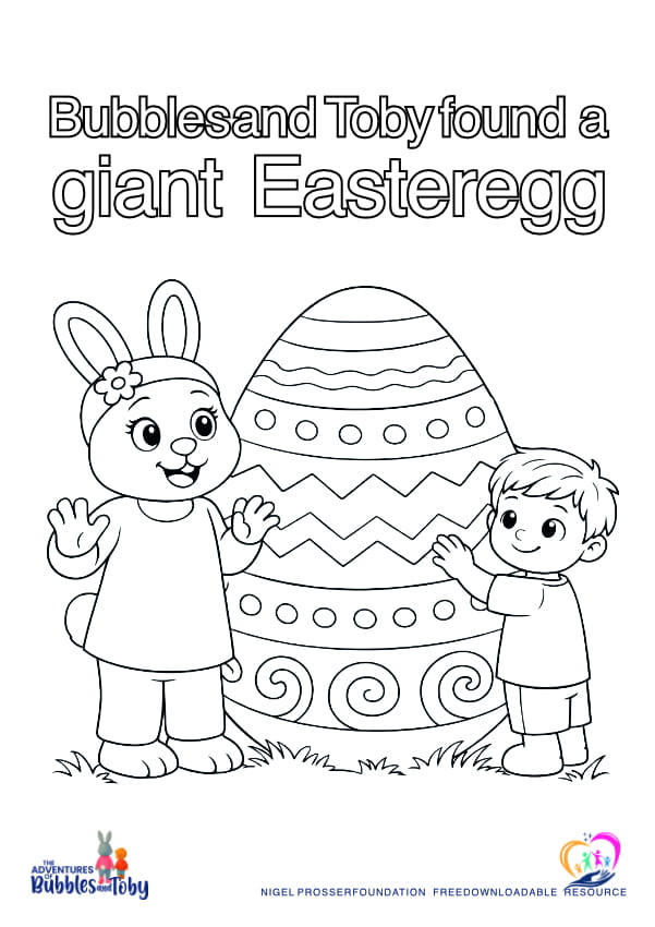 Bubbles and toby found a giant easteregg